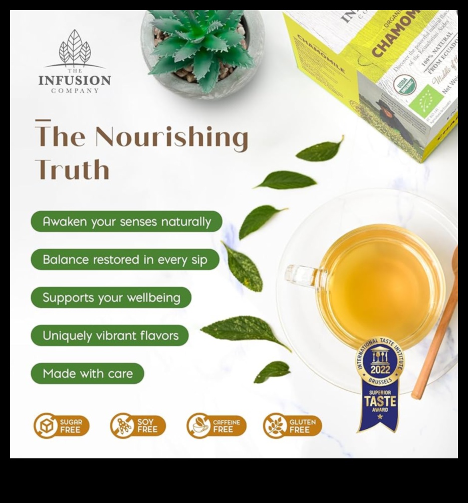 גן הרפיה: לכידת המהות של תה קמומיל טרי